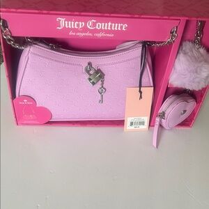 Juicy Couture Lavender Shoulder Bag Set